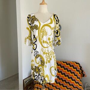 Manuheali'i Hawaiian Floral Printed Babydoll Mini Dress